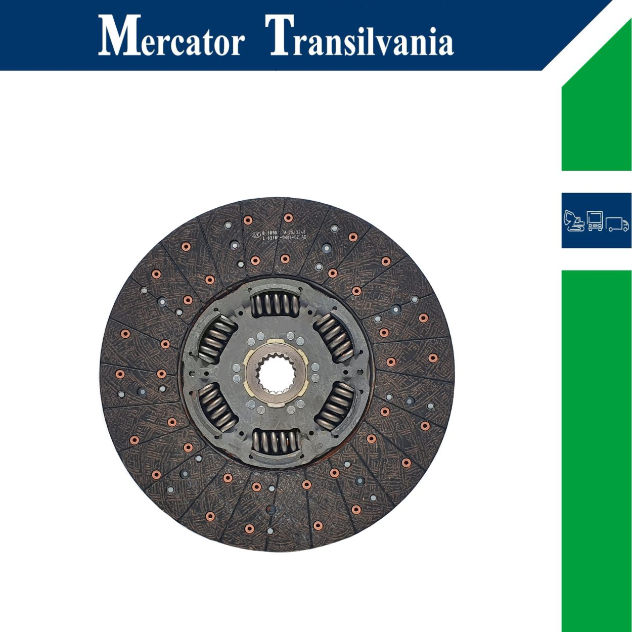 Disc ambreiaj Luk A 026 250 48 03, 4830885 E 2, L- 03189 – 0H05 – 02, 623 0559 00, 001 250 01 15, 001 250 25 15, 002 250 05 15, 004 250 65 04, 005 250 18 04, 013 250 48 03, A 001 250 01 15, A 001 250 25 15, A 002 250 05 15, A 005 250 18 04, A 013 250 48 03, 001 250 02 15, 001 250 72 15, 004 250 49 04, 005 250 00 04, 005 250 29 04, 124 250 01 01