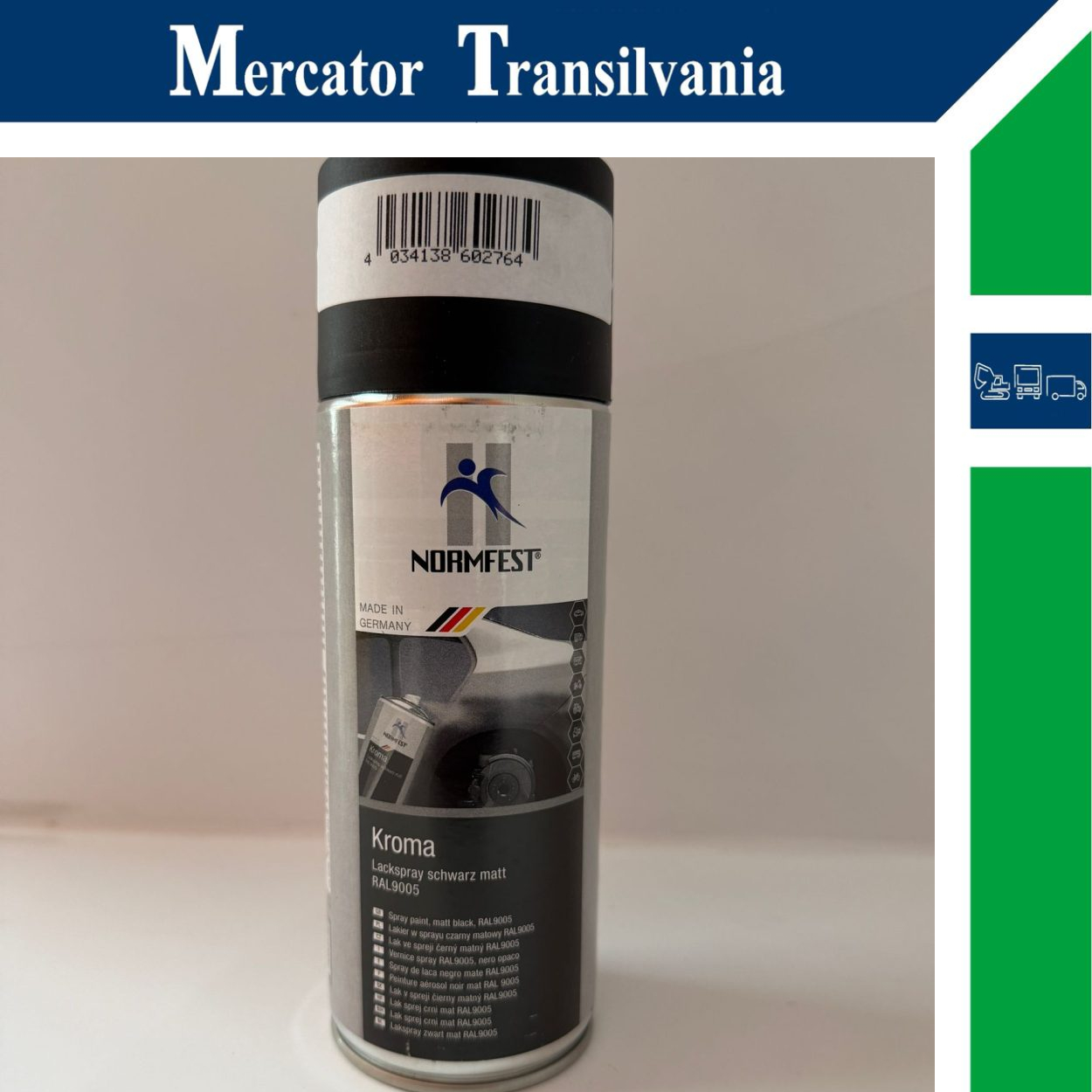 Spray negru mat Normfest 400 ml