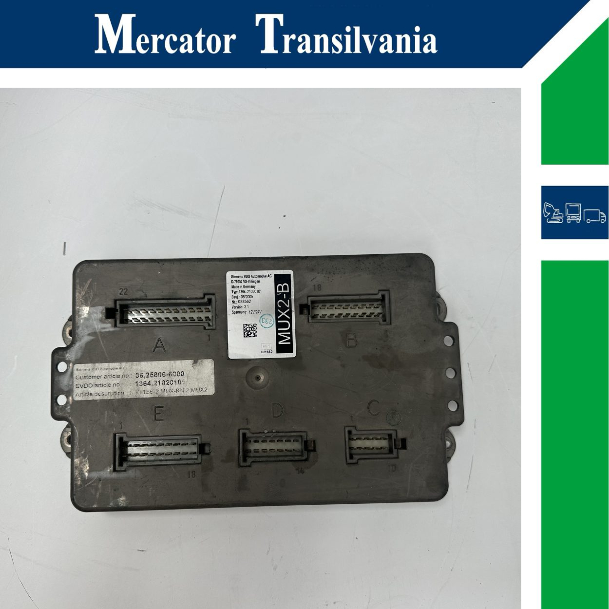 Calculator MUX Siemens VDO Automotive AG 1364.21020101, 136421020101, 36,25806-6000, 36258066000 MAN