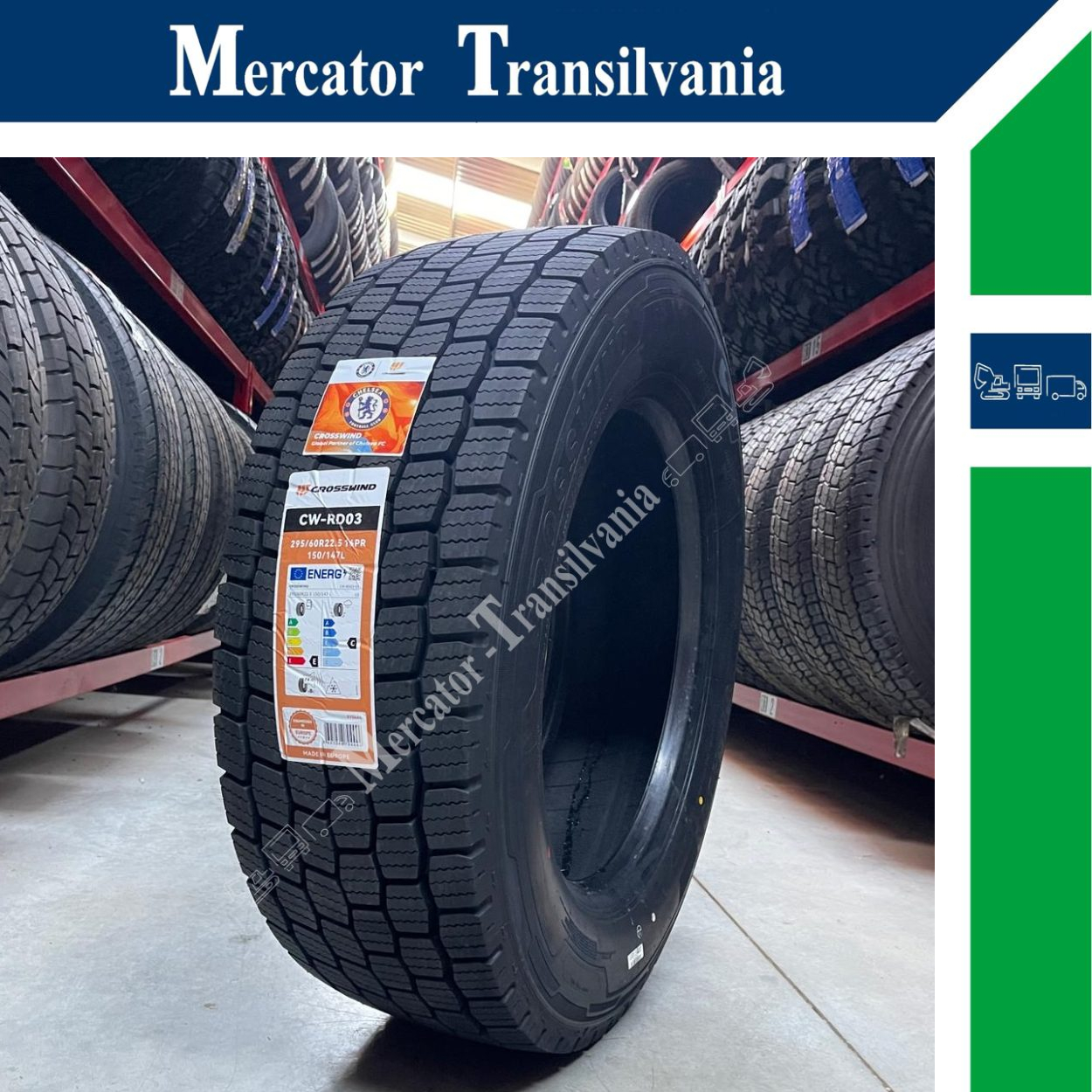 (NOUA) Crosswind CW-RD03 295/60R22.5-