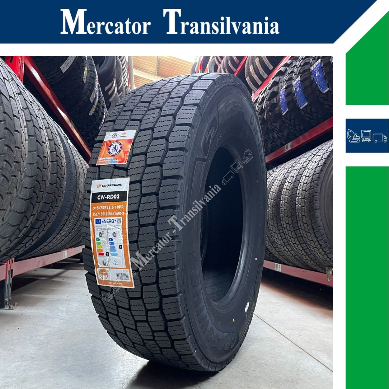 (NOUA) Crosswind CW-RD03 315/70R22.5-