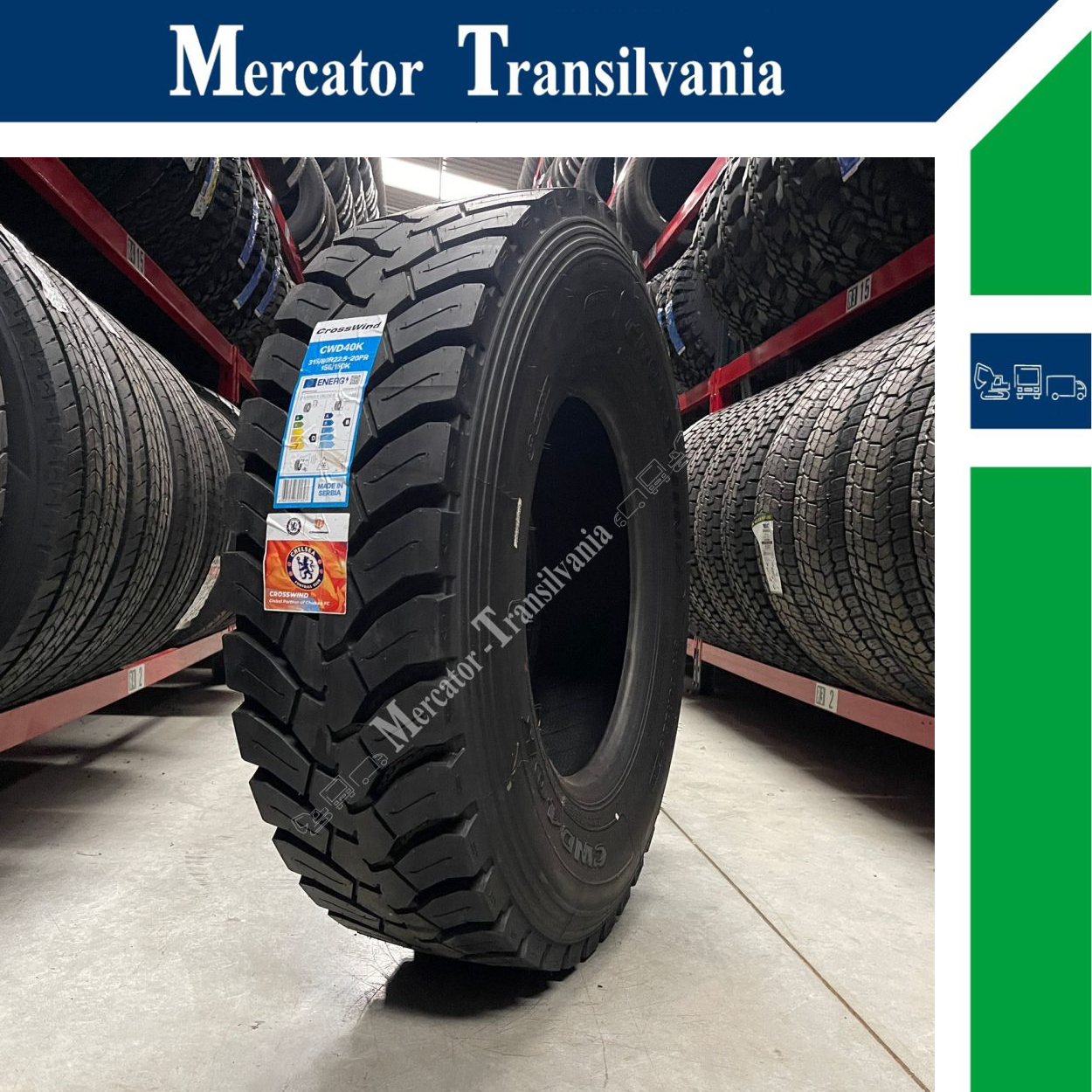 (NOUA) Crosswind CWD40K 315/80R22.5-