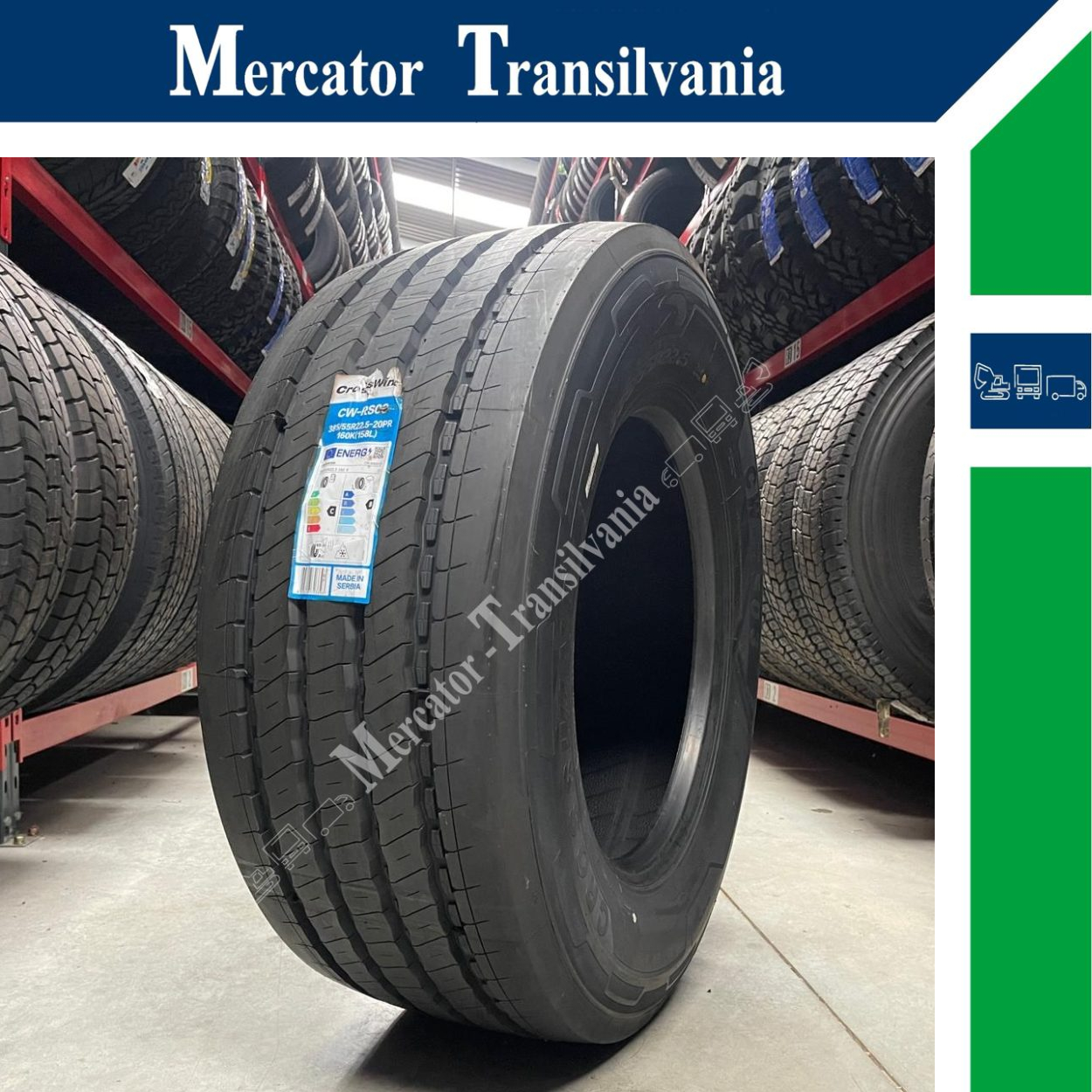 (NOUA) Crosswind CW-RS03 385/55R22.5-