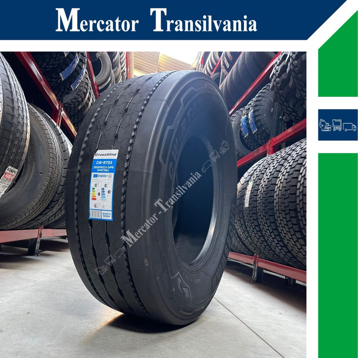 (NOUA) Crosswind CW-RT03 385/65R22.5-