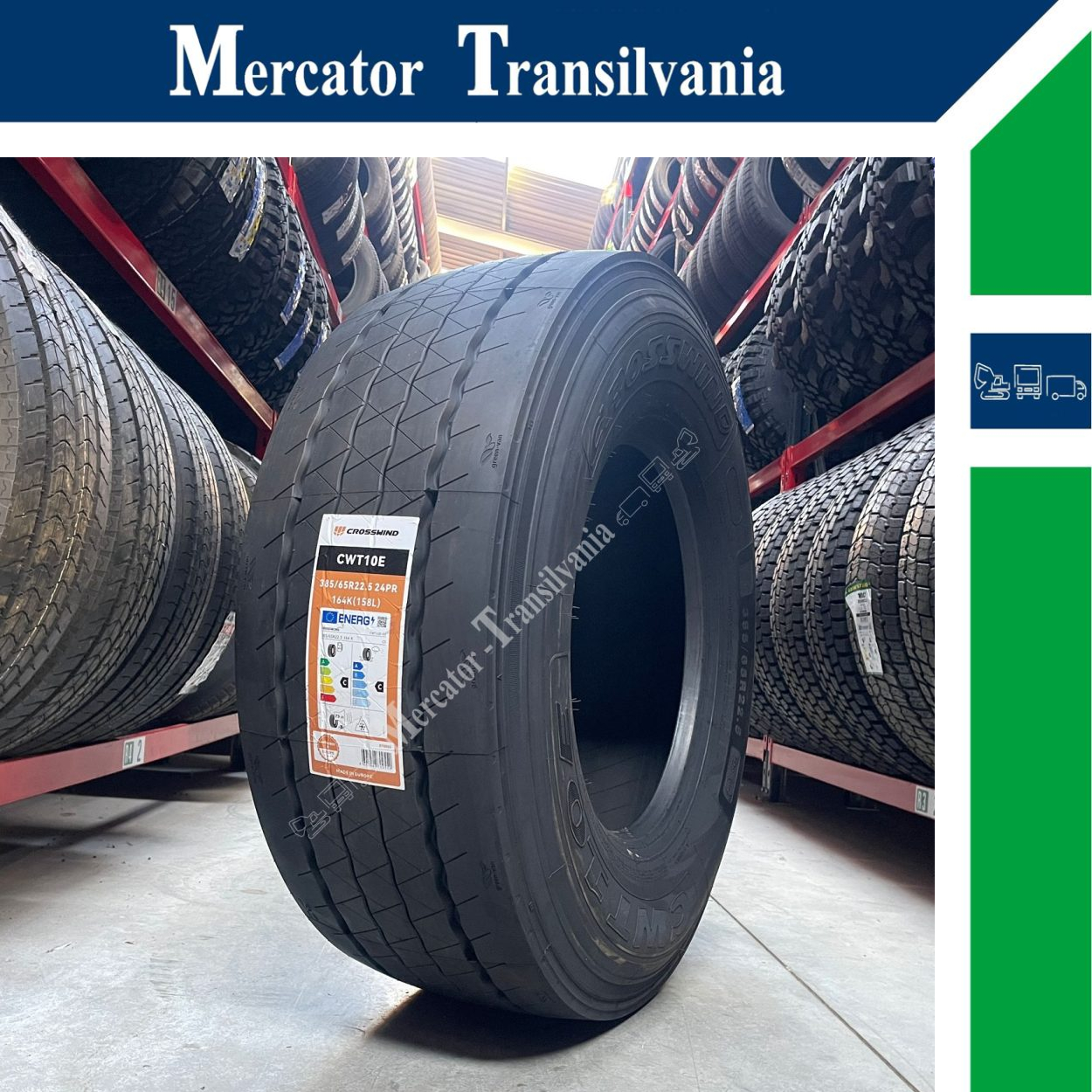 (NOUA) Crosswind CWT10E 385/65R22.5-