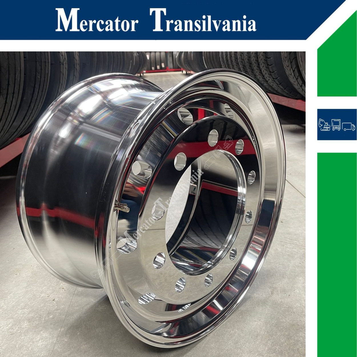 (NOUA) Jantax Ranforsata 10 prezoane, 105 mm intre prezoane, fiu 280 mm, flansa laterala 11.75X22.5-