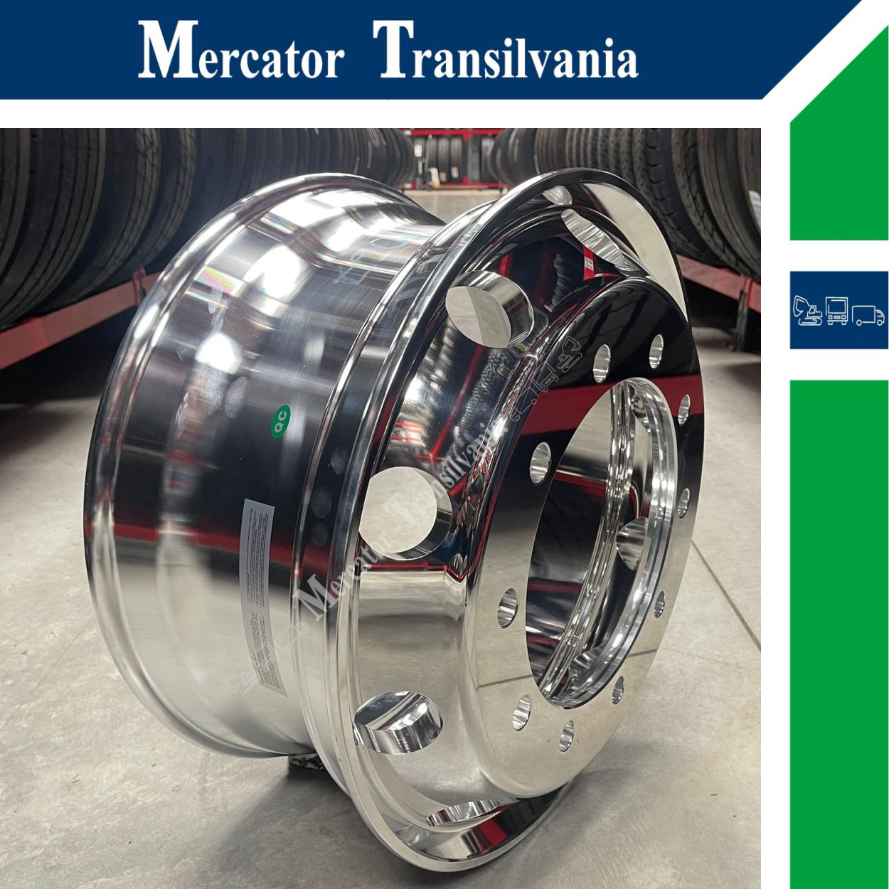 (NOUA) Jantax Ranforsata 10 prezoane, 105 mm intre prezoane, fiu 280 mm, flansa laterala 9.00X22.5-