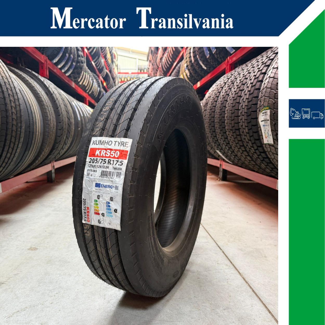 (NOUA) Kumho KRS50 205/75R17.5-