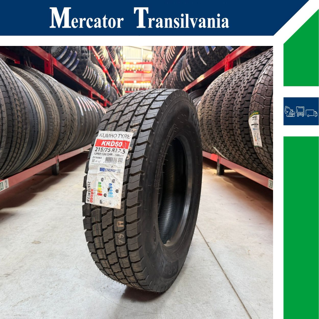 (NOUA) Kumho KRD50 215/75R17.5-