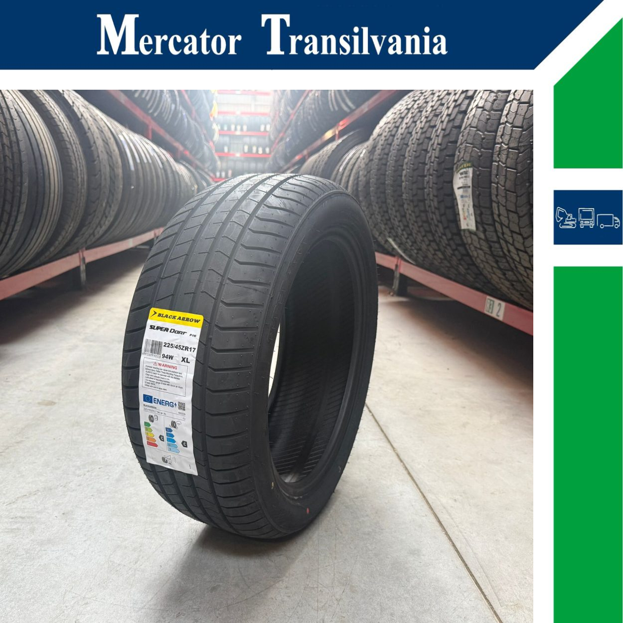(NOUA) Blackarrow P16 225/45R17-