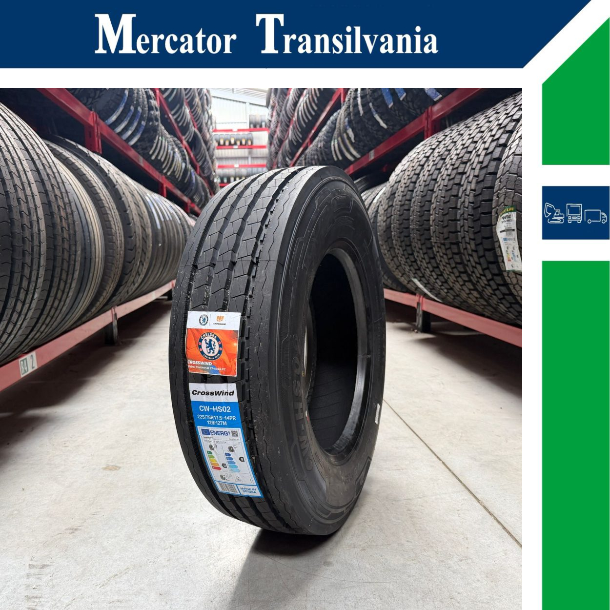 (NOUA) Crosswind CW-HS02 225/75R17.5-