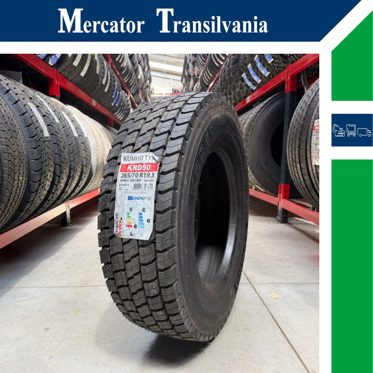 (NOUA) Kumho KRD50 265/70R19.5-