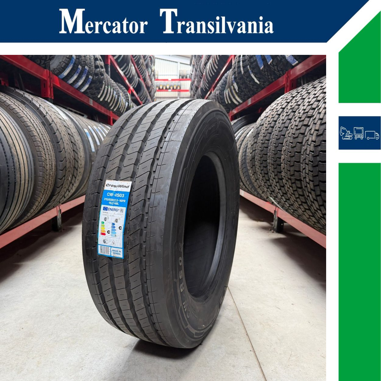 (NOUA) Crosswind CW-RS03 315/60R22.5-