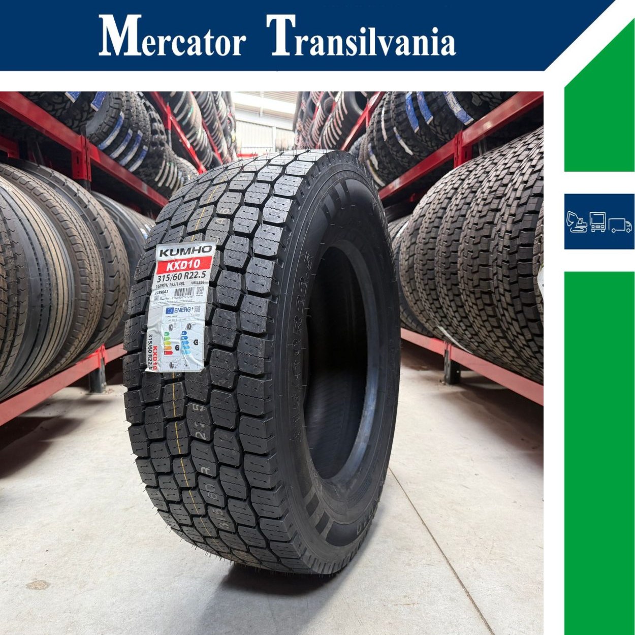 (NOUA) Kumho KXD10 315/60R22.5-