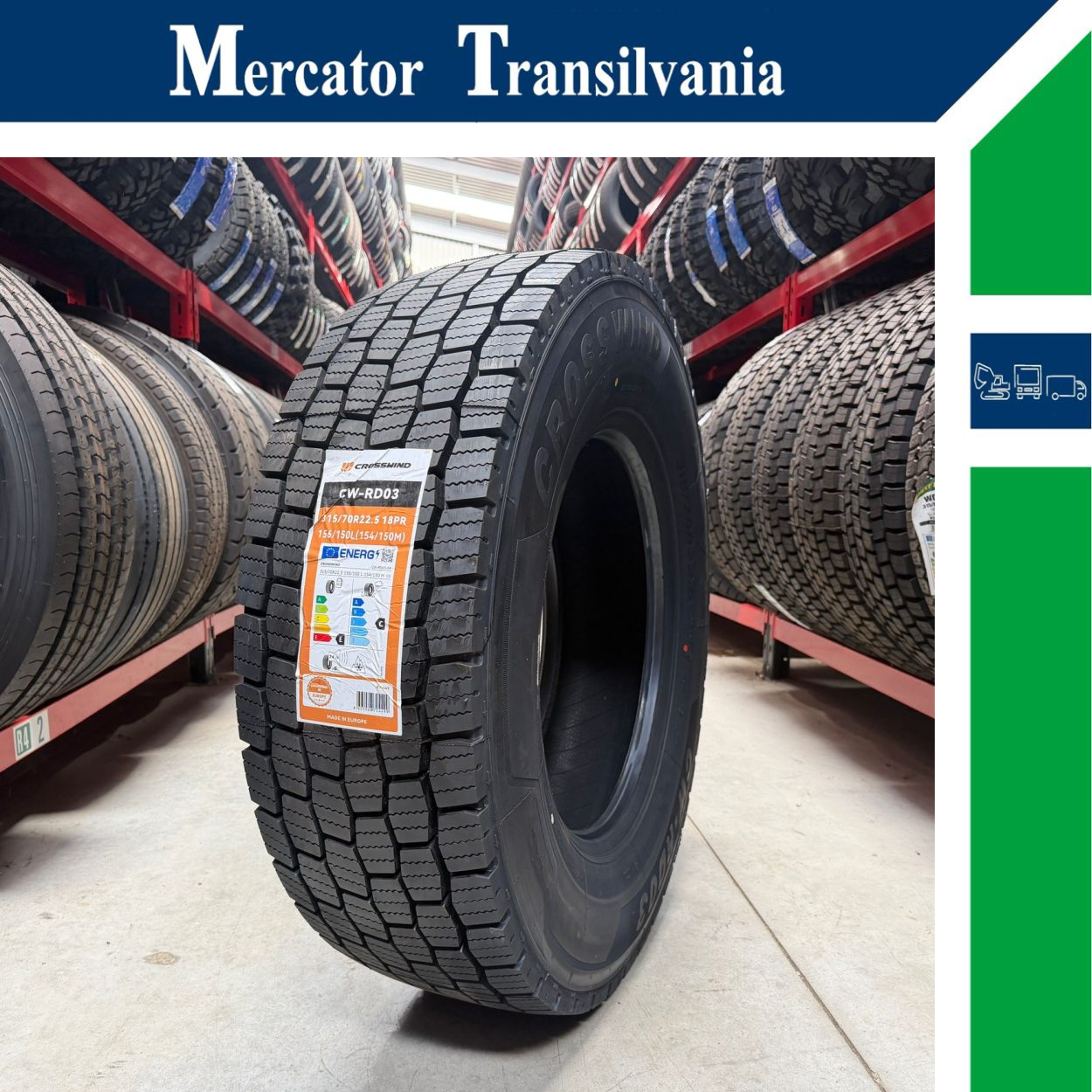 (NOUA) Crosswind CW-RD03 315/70R22.5-