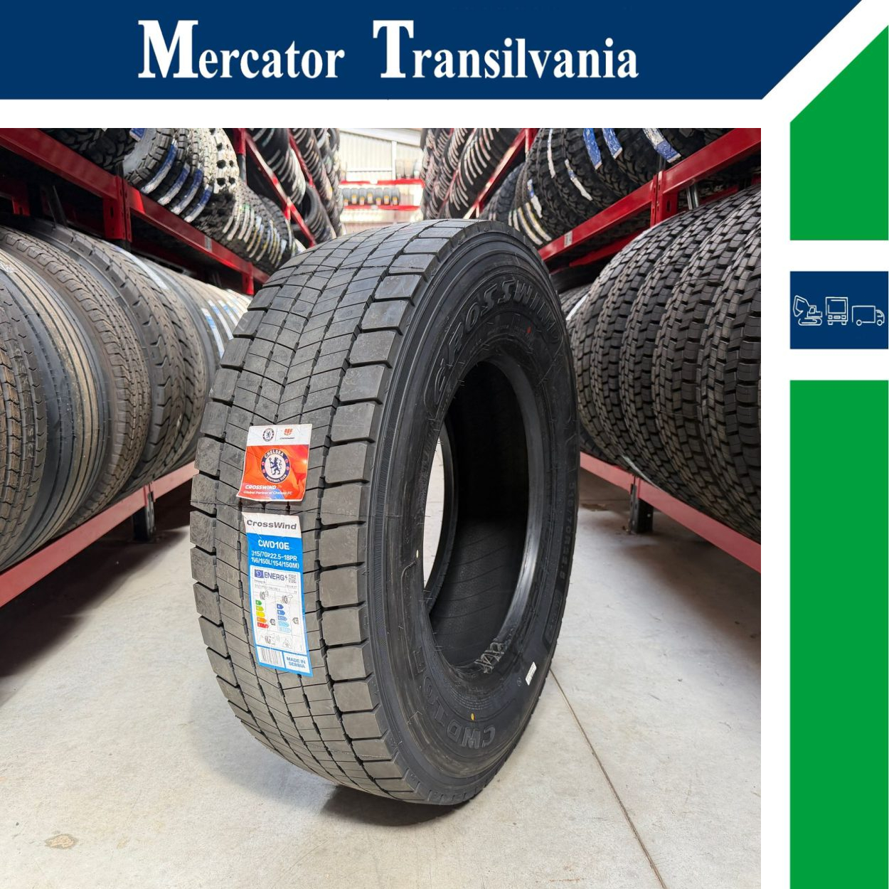 (NOUA) Crosswind CWD10E 315/70R22.5-
