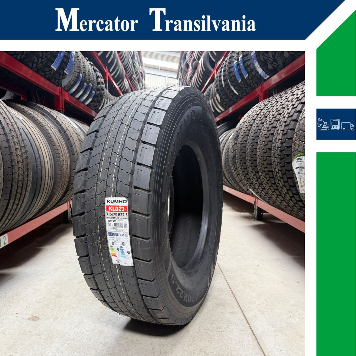 (NOUA) Kumho KLD23 315/70R22.5-