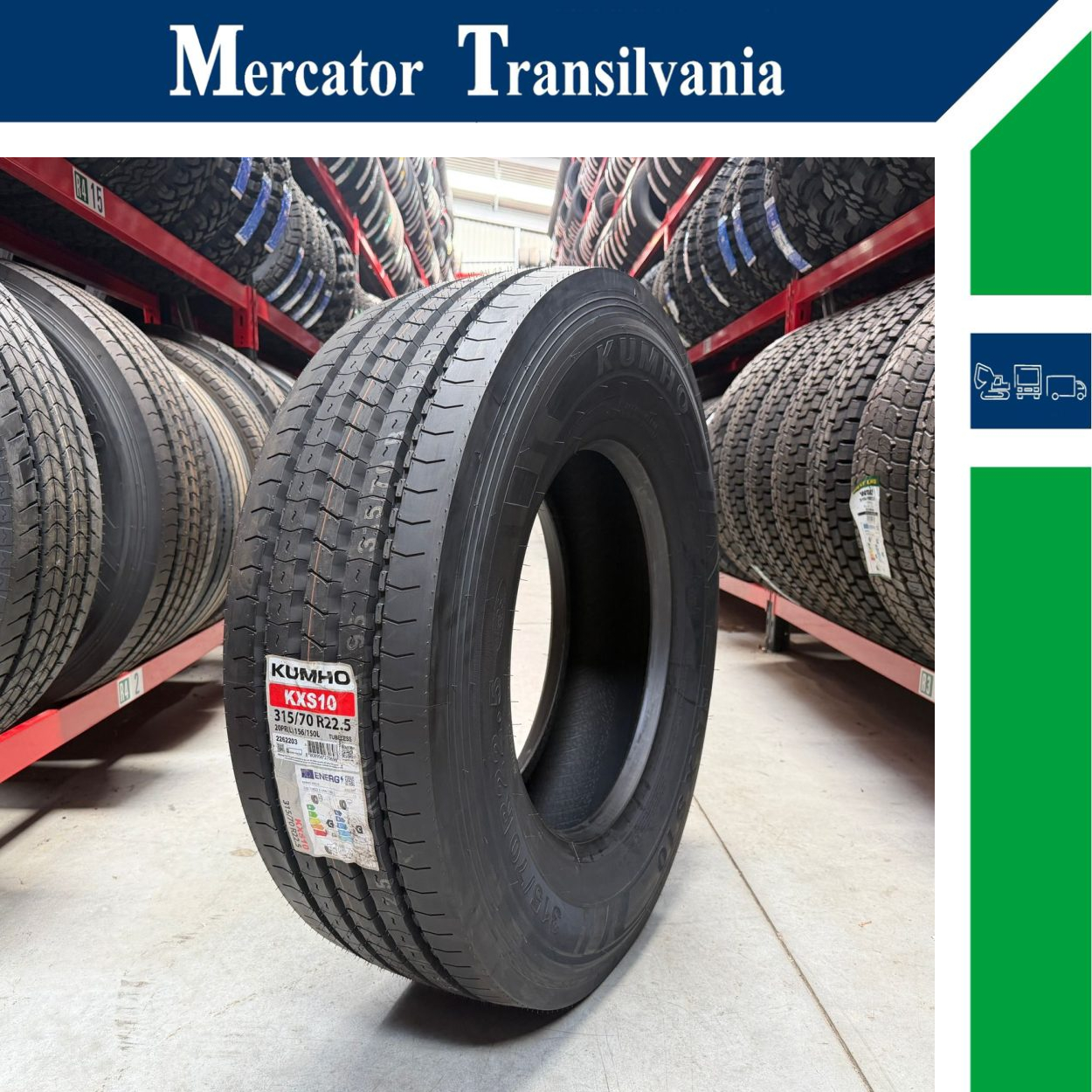 (NOUA) Kumho KXS10 315/70R22.5-