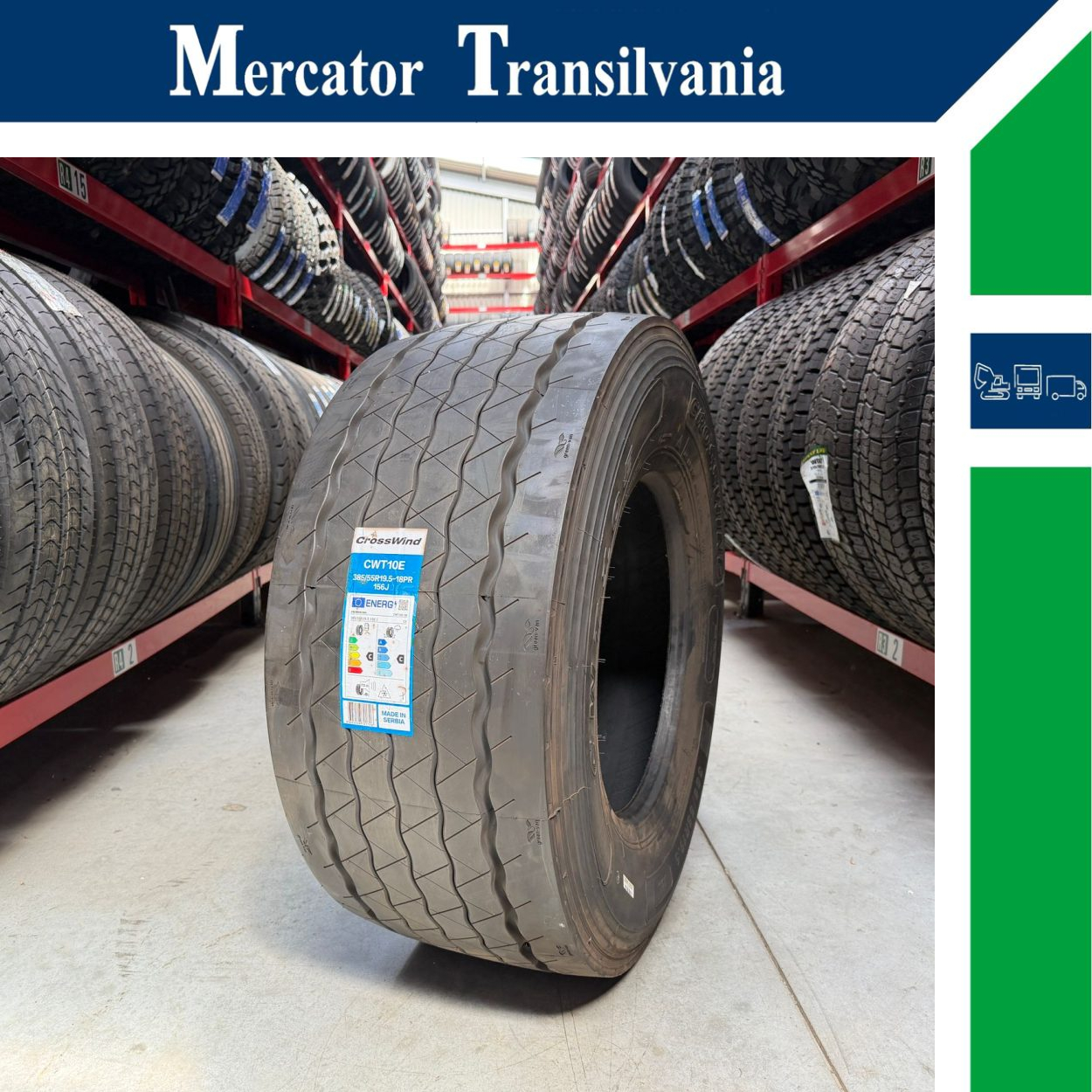 (NOUA) Crosswind CWT10E 385/55R19.5-