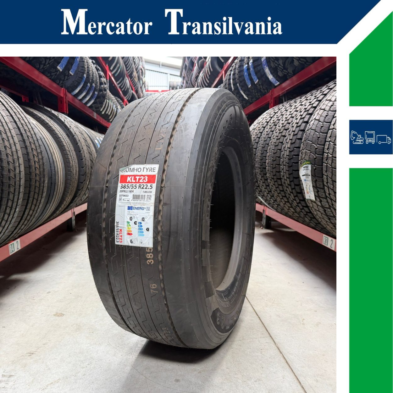 (NOUA) Kumho KLT23 385/55R22.5-