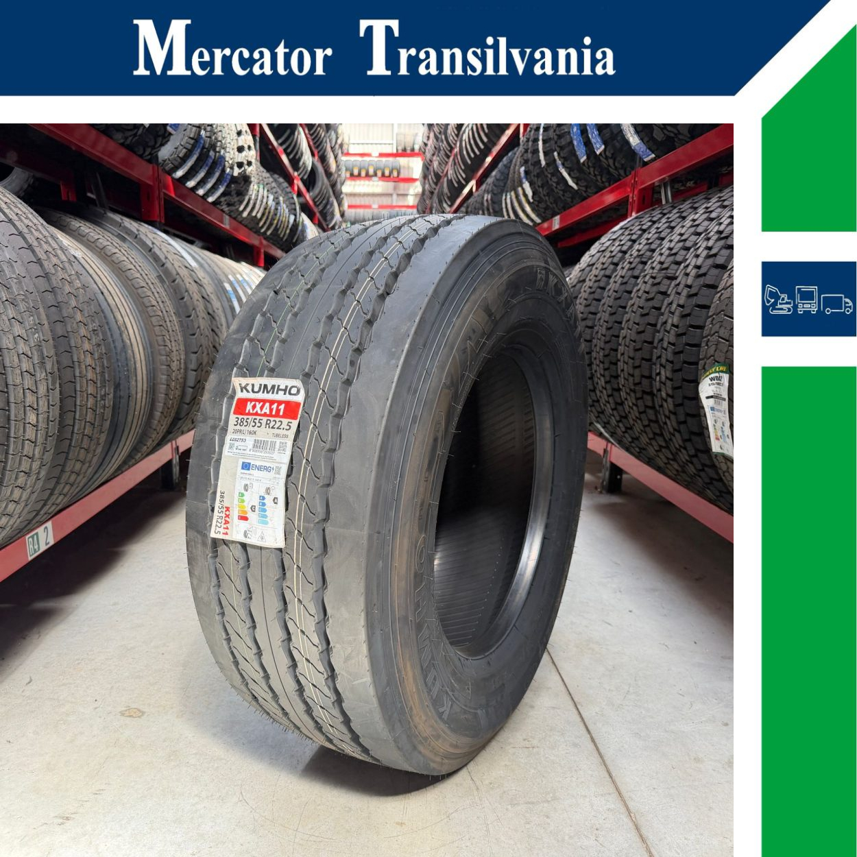 (NOUA) Kumho KXA11 385/55R22.5-