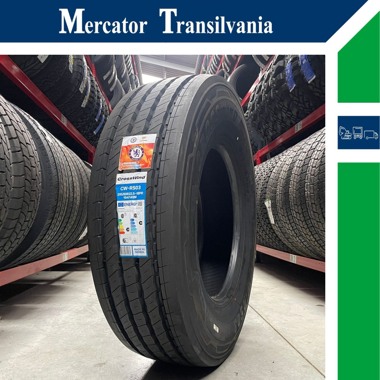 (NOUA) Crosswind CW-RS03 295/80R22.5-