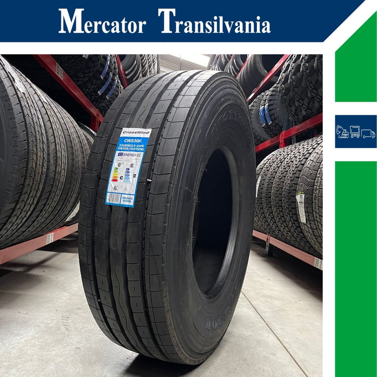 (NOUA) Crosswind CWS30K 315/80R22.5-