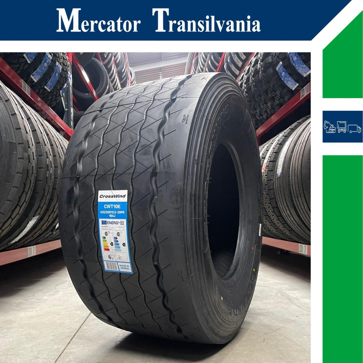 (NOUA) Crosswind CWT10E 435/50R19.5-