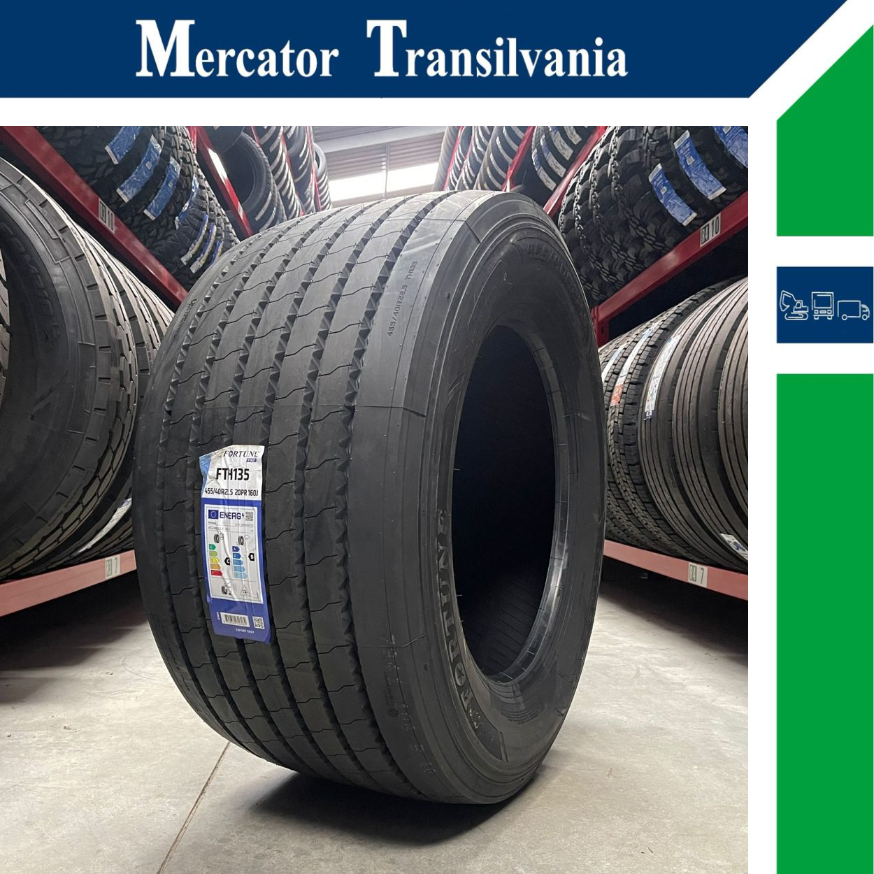 (NOUA) Fortune FTH135 455/40R22.5-