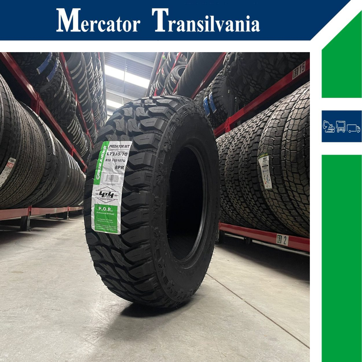 (NOUA) Grenlander Predator M/T 235/70R16-