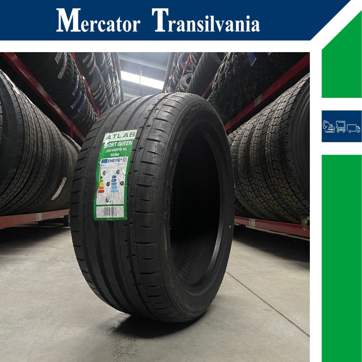 (NOUA) Atlas Sportgreen 3 255/45R18-