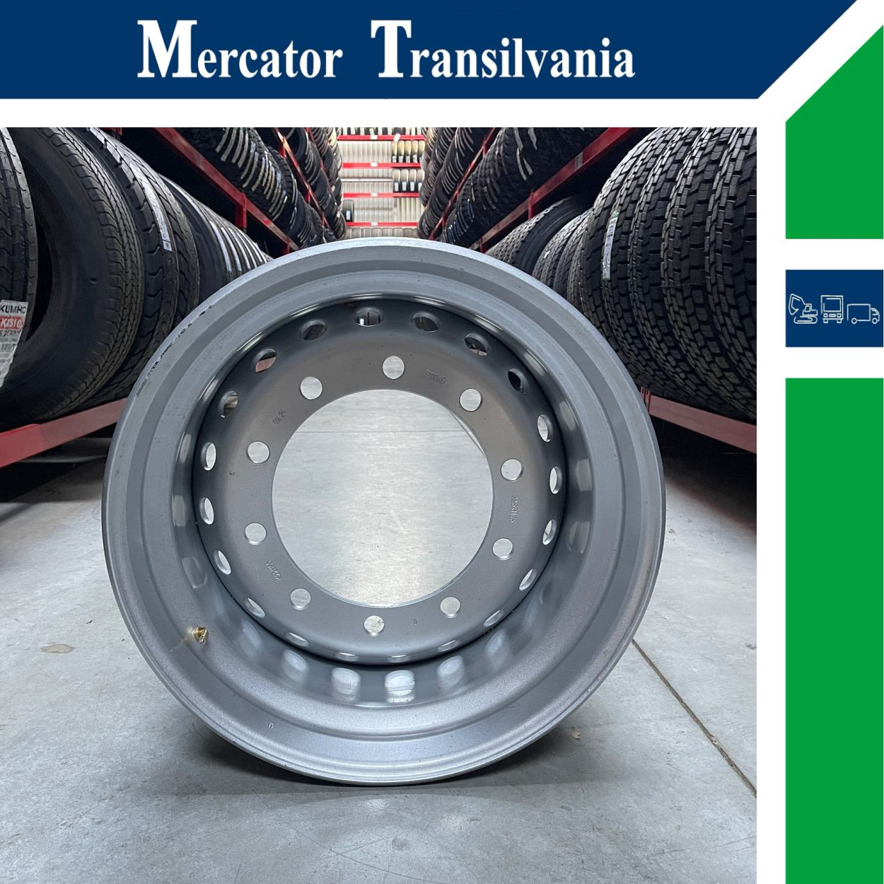 (NOUA) Akojant 10 prezoane, 105 mm intre prezoane, fiu 280 mm, flansa interioara 11.75X22.5-