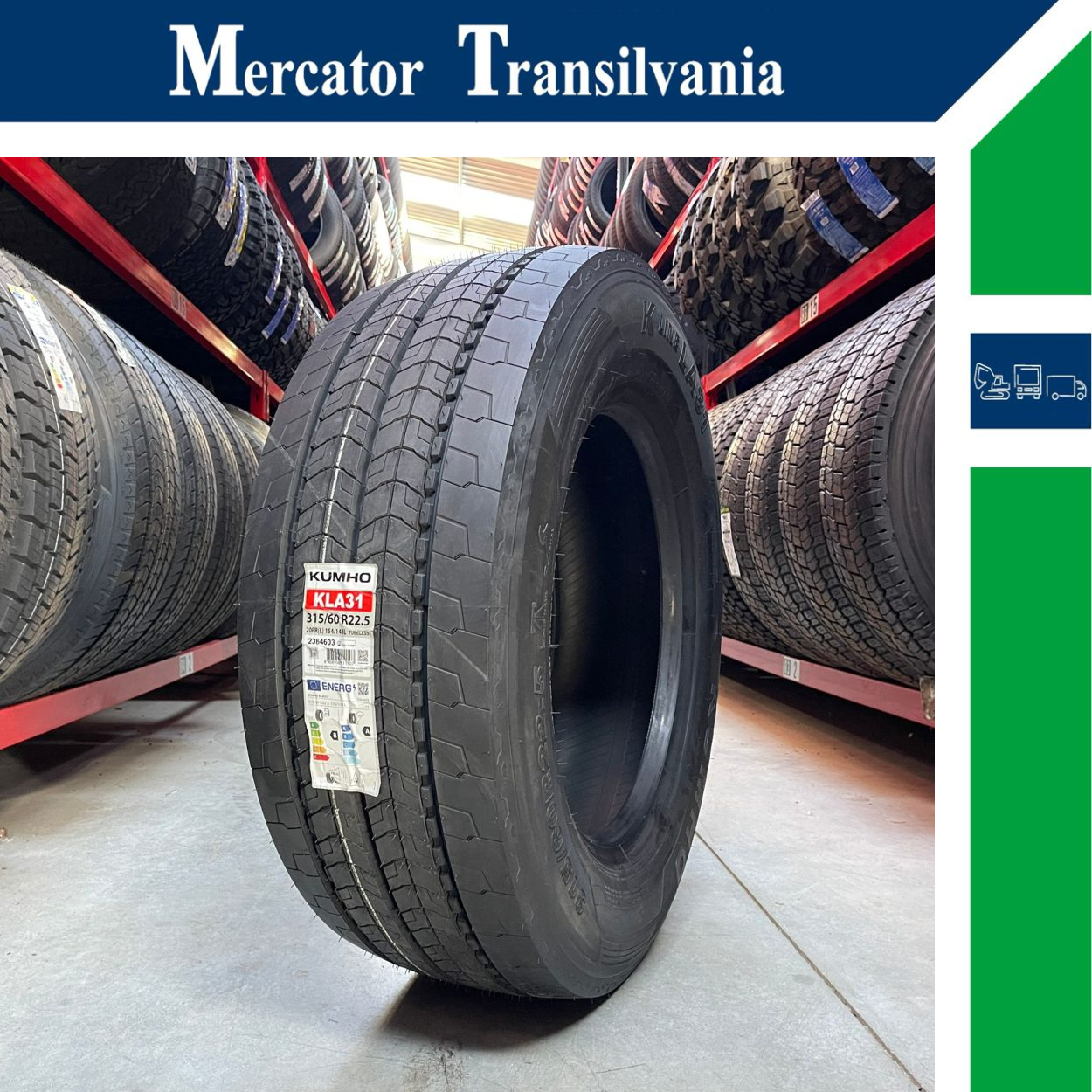 (NOUA) Kumho KLA31 315/60R22.5-