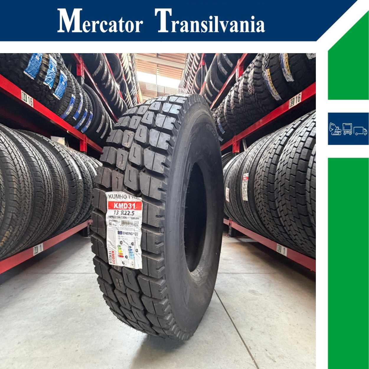 (NOUA) Kumho KMD31 13R22.5-