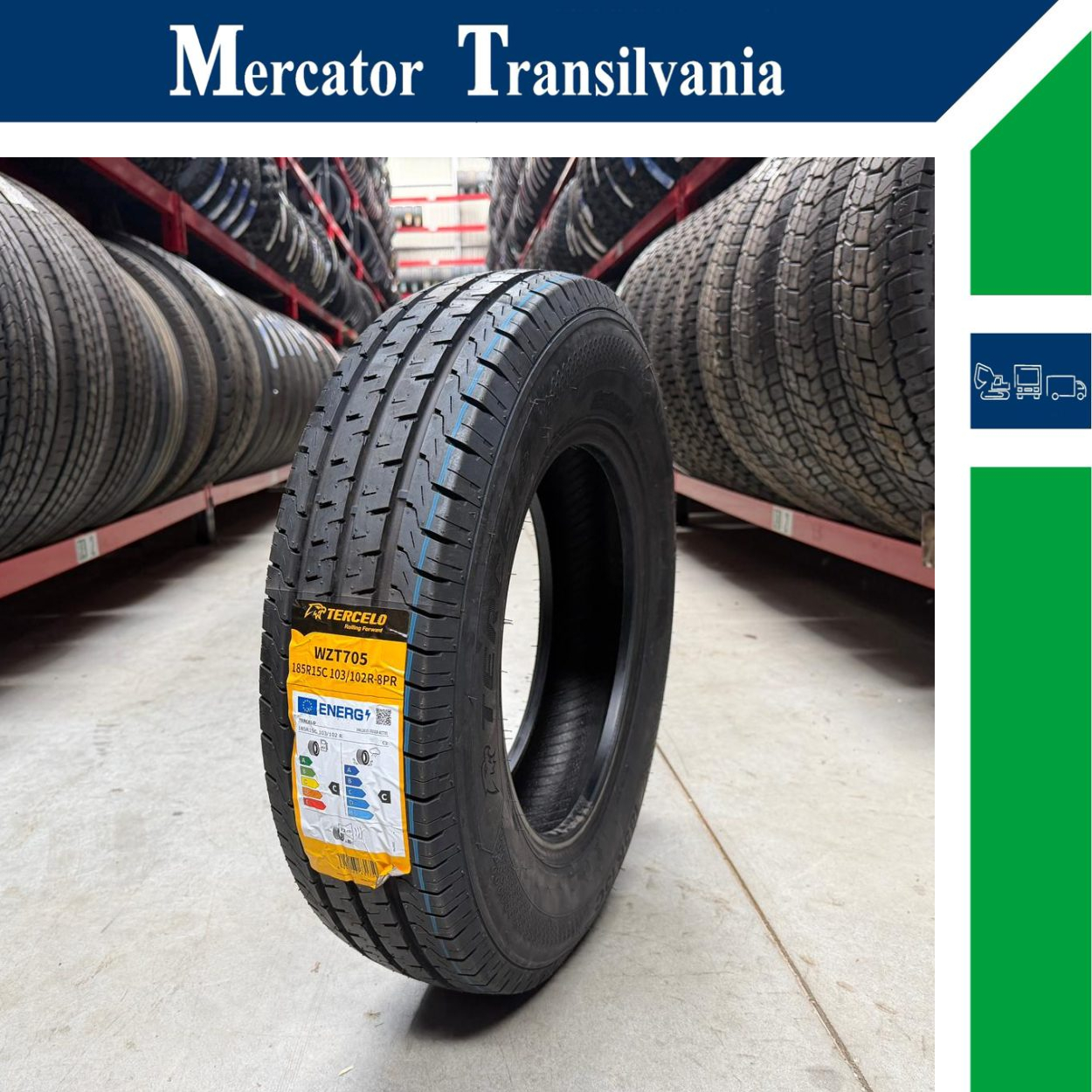 (NOUA) Tercelo Winter Defender Silica 185R15C