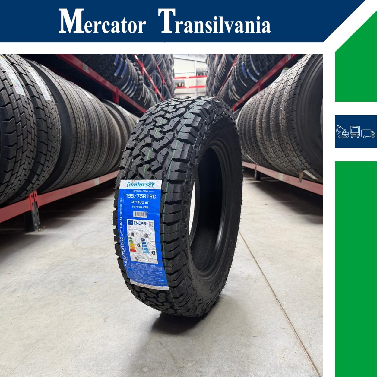 (NOUA) Comforser CF1100 (Model BFGoodrich) 195/75R16C
