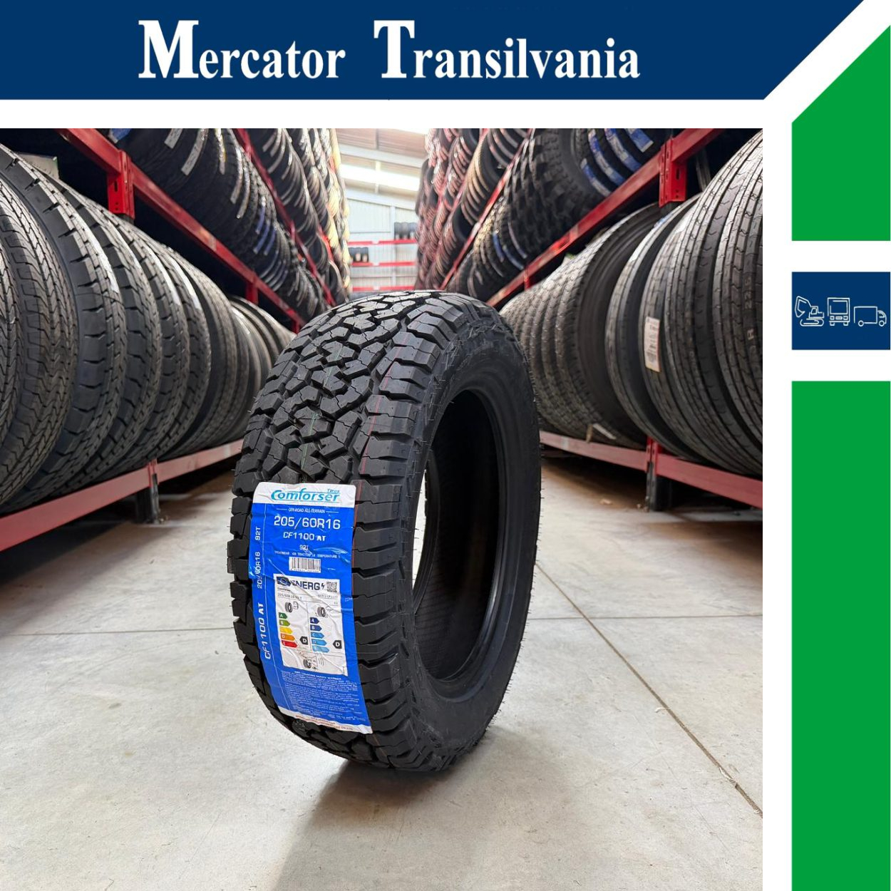 (NOUA) Comforser CF1100 (Model BFGoodrich) 205/60R16-