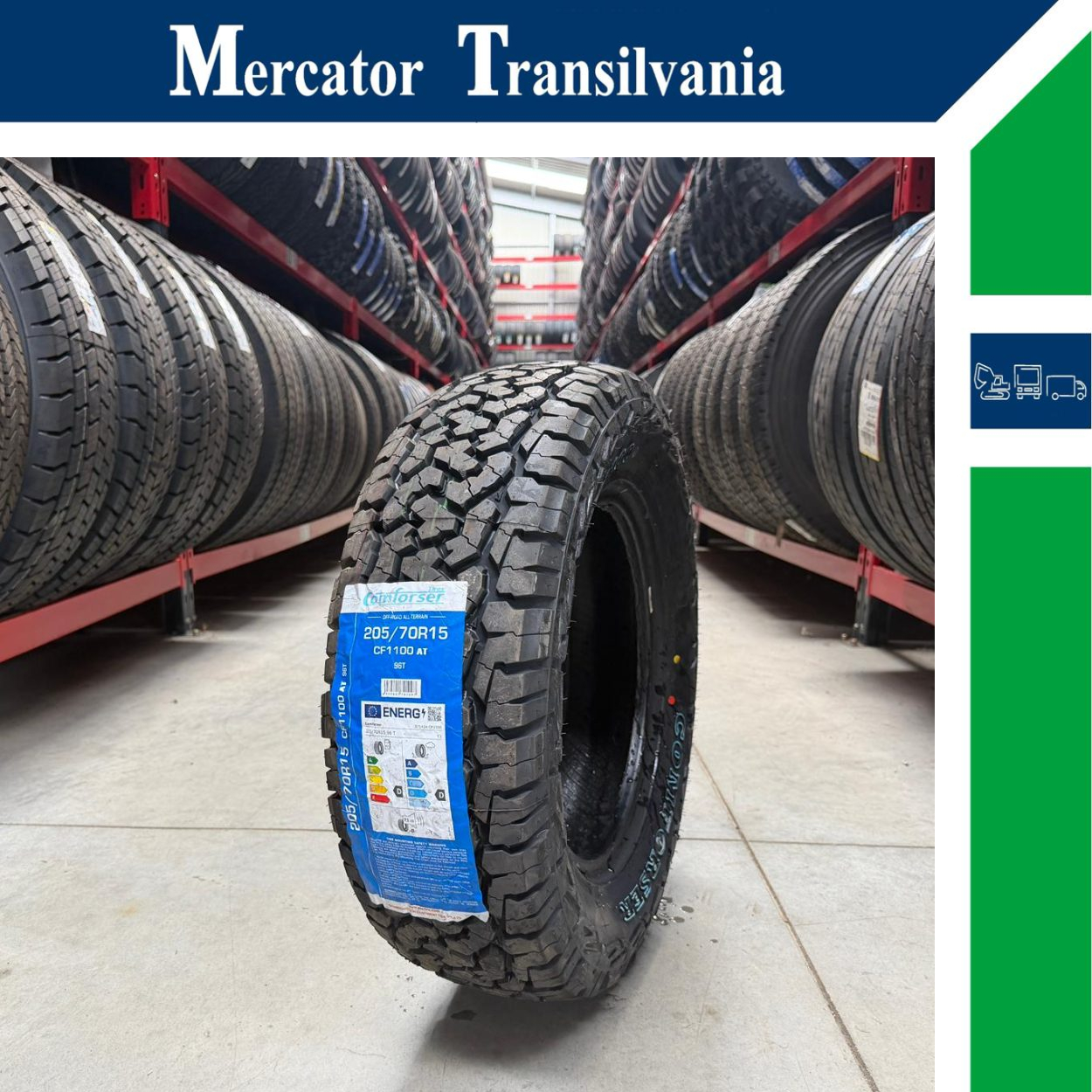 (NOUA) Comforser CF1100 (Model BFGoodrich) 205/70R15-
