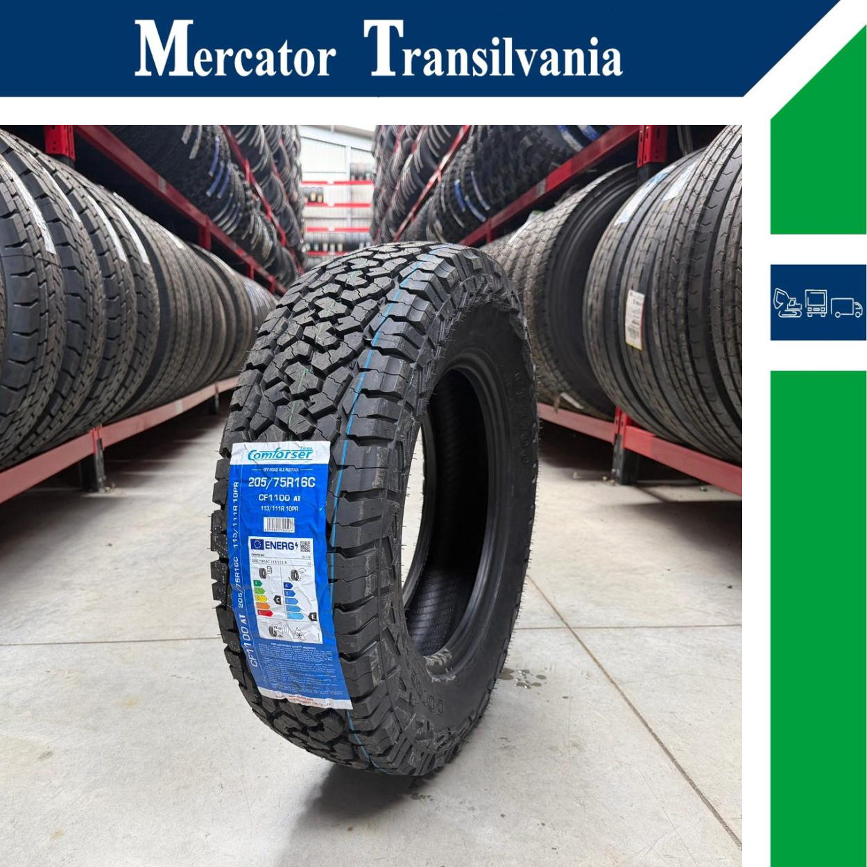 (NOUA) Comforser CF1100 (Model BFGoodrich) 205/75R16C