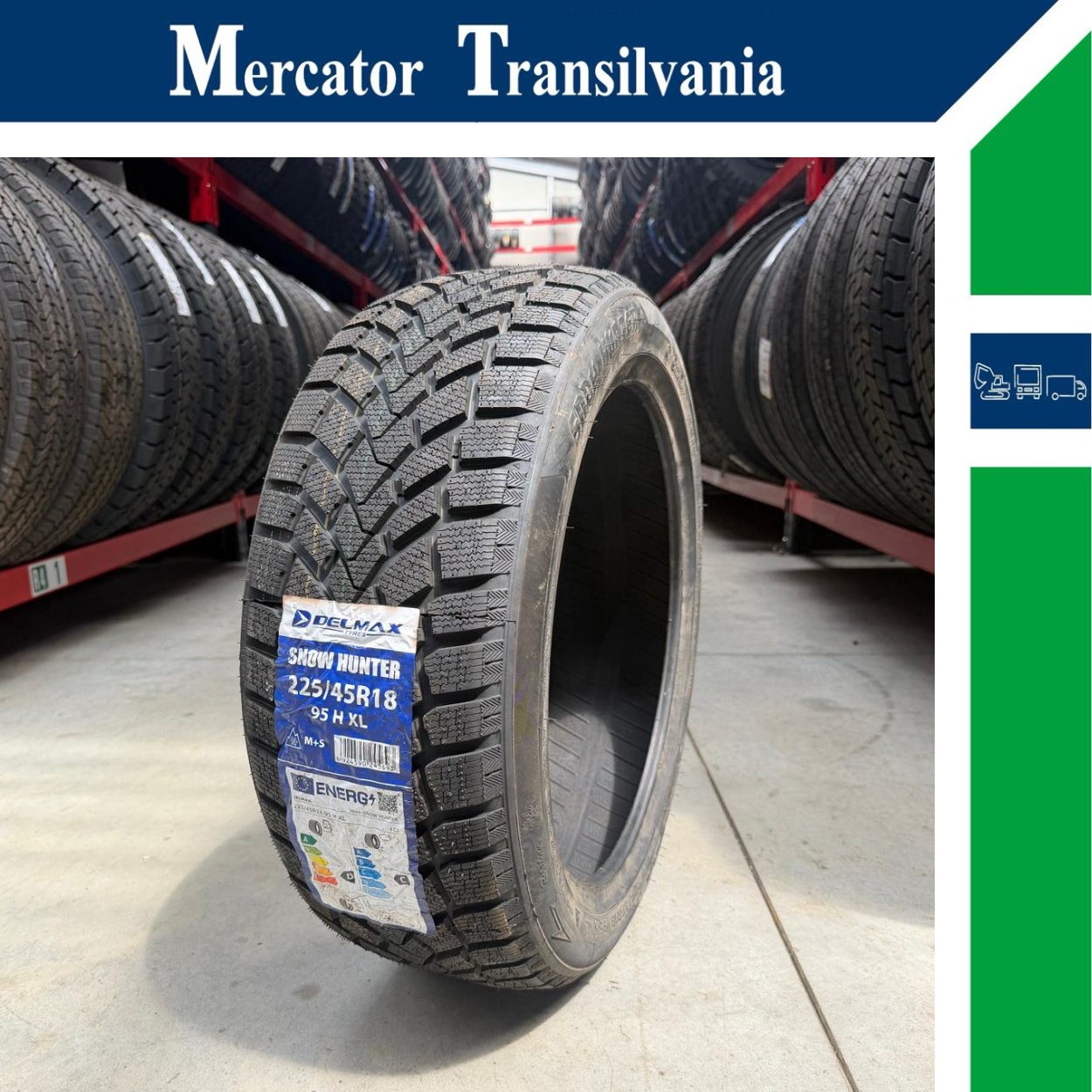 (NOUA) Delmax Snow Hunter 225/45R18-