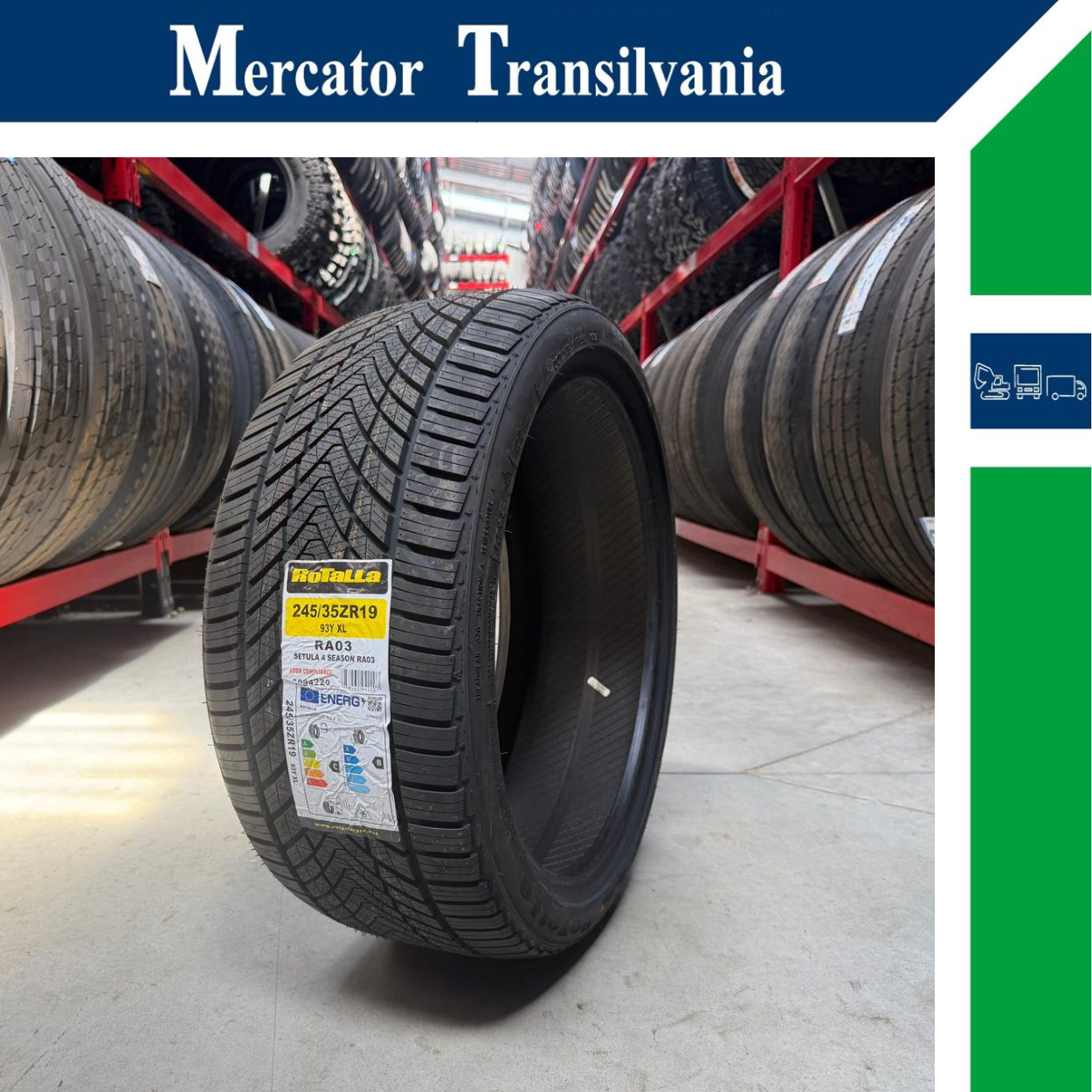 (NOUA) RoTaLLa Setula 4 Season RA03 245/35R19-