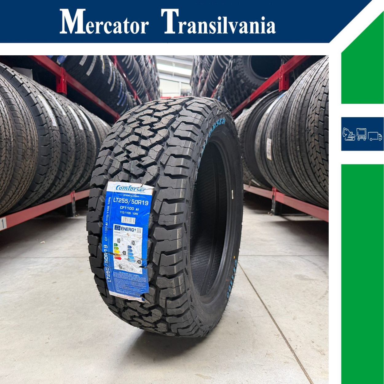 (NOUA) Comforser CF1100 (Model BFGoodrich) 255/50R19-