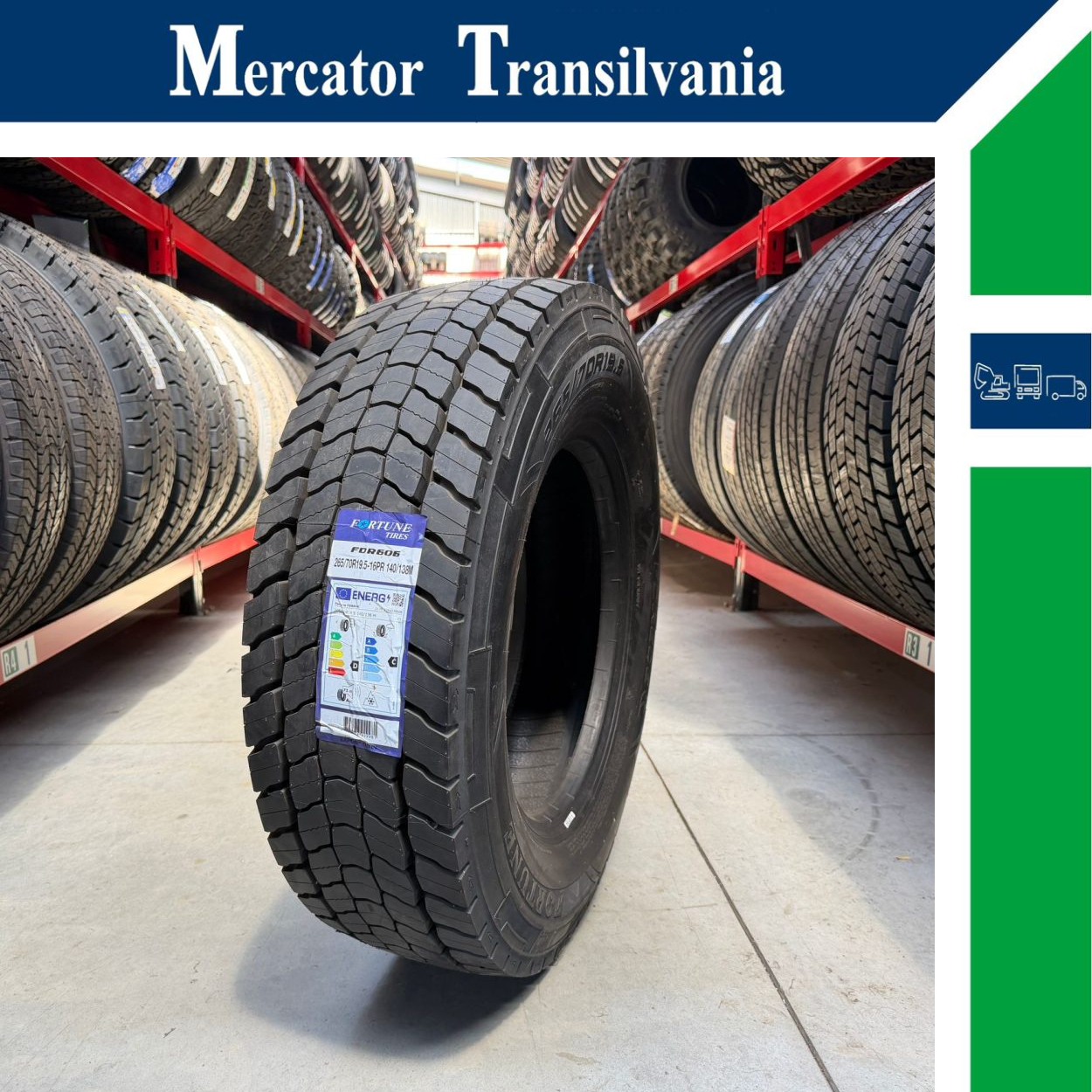 (NOUA) Fortune FDR606 265/70R19.5-