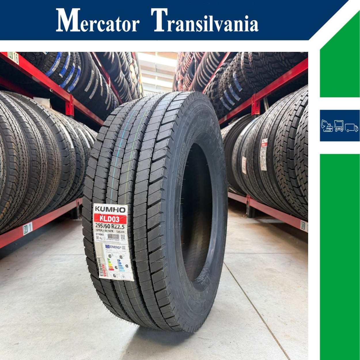 (NOUA) Kumho KLD03 295/60R22.5-