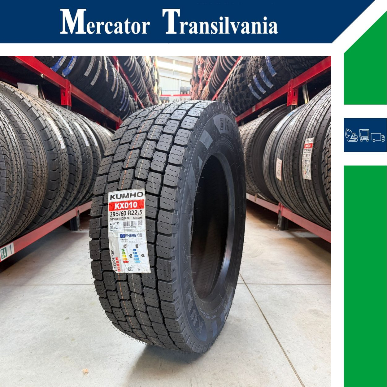 (NOUA) Kumho KXD10 295/60R22.5-