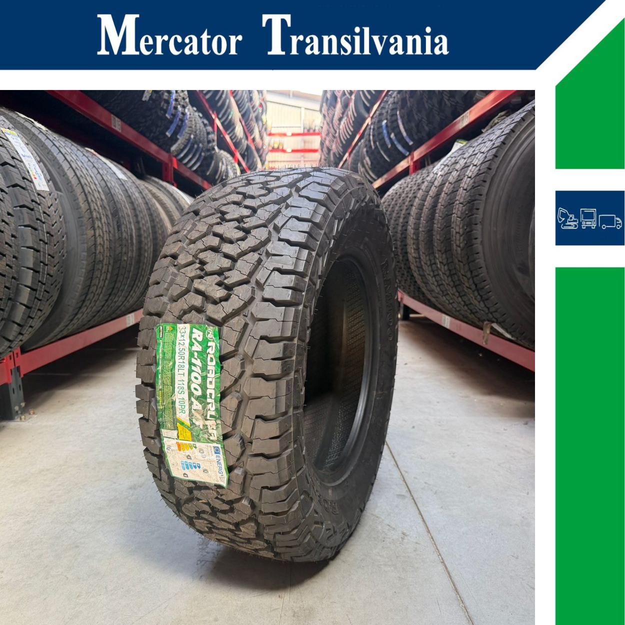 (NOUA) Roadcruza RA-1100 (Model BFGoodrich) 33X12.50R18-