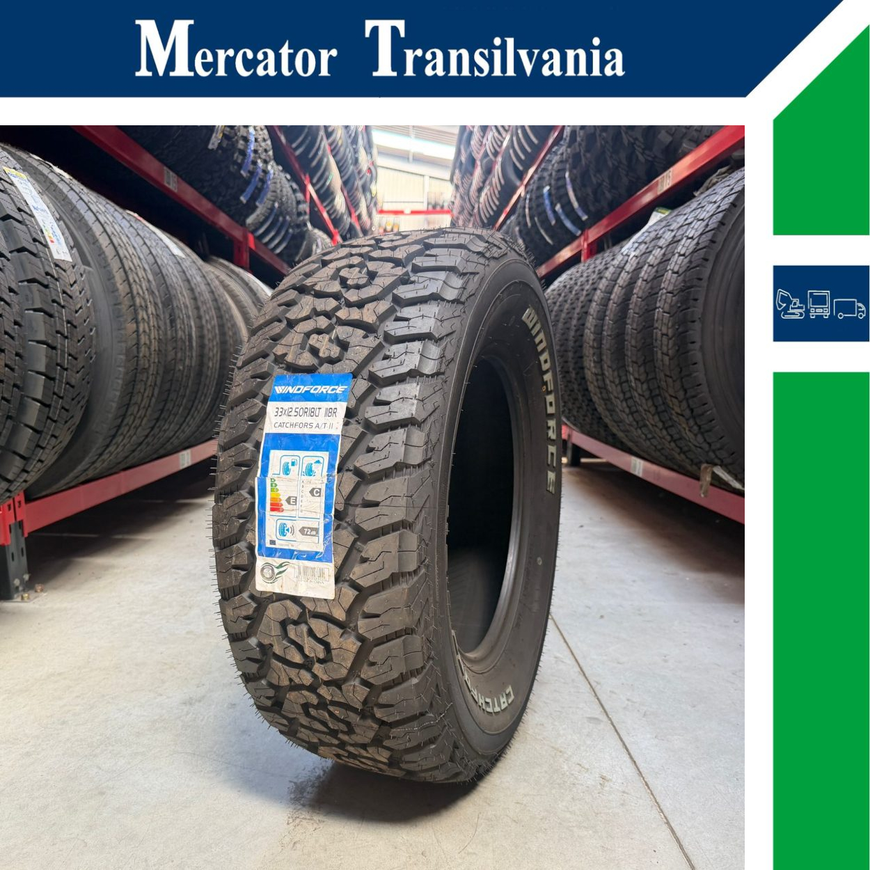 (NOUA) Windforce Catchfors II (Model BFGoodrich) 33X12.50R18-