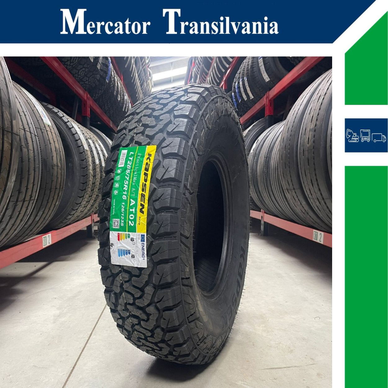 (NOUA) Kapsen AT02 (Model BFGoodrich) 285/75R16-
