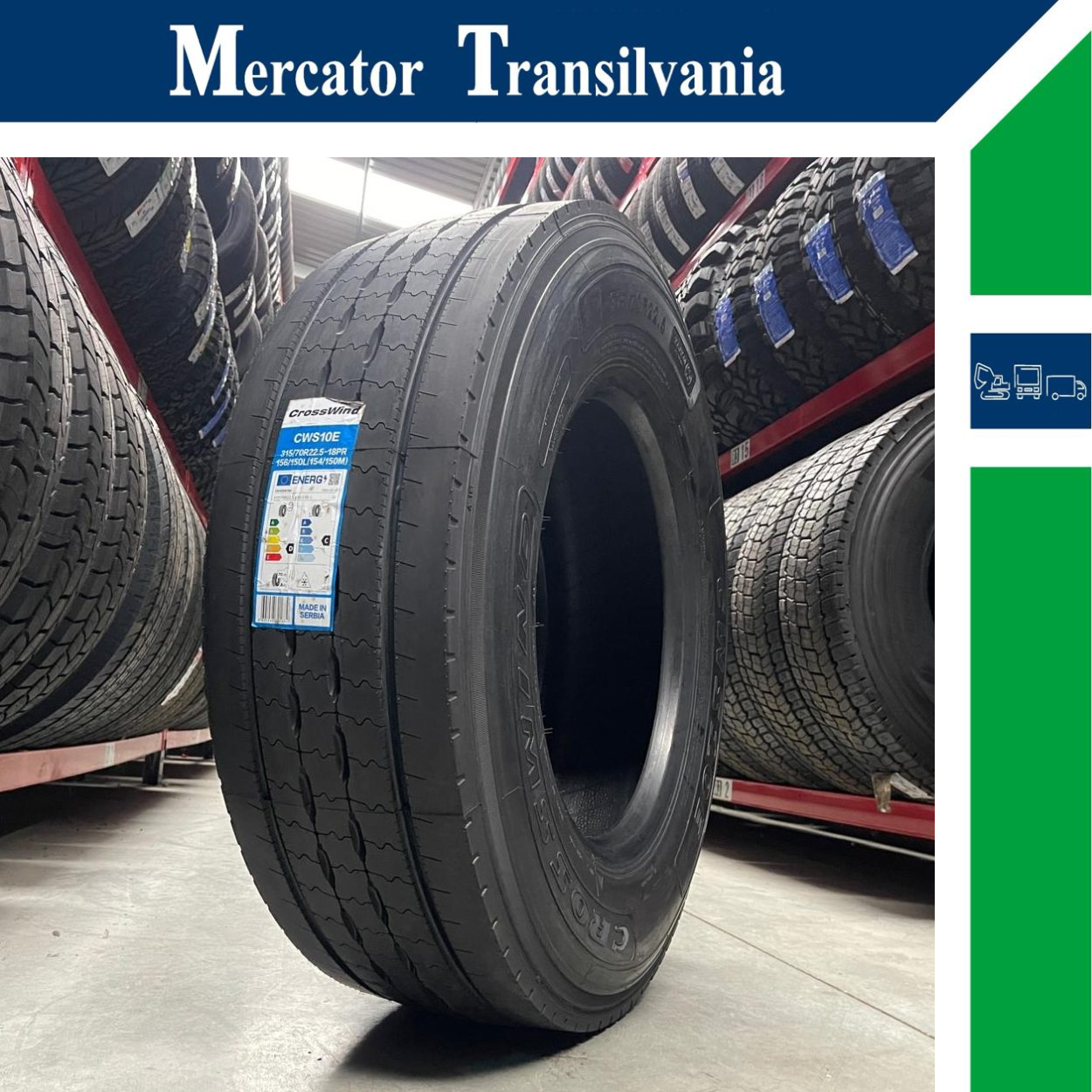 (NOUA) Crosswind CWS10E 315/70R22.5-