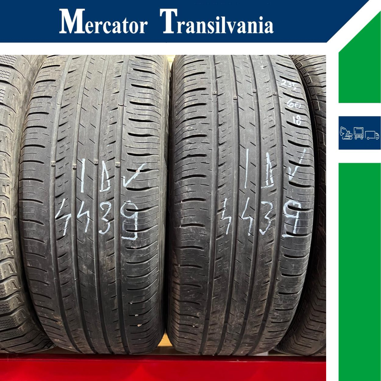 (Second hand) Hankook Kinergy GT 235/60R18-